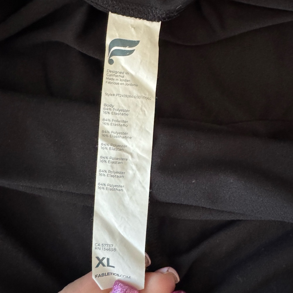Fabletics Fold Over Wide Leg Yoga Pants - Picture 5 of 8